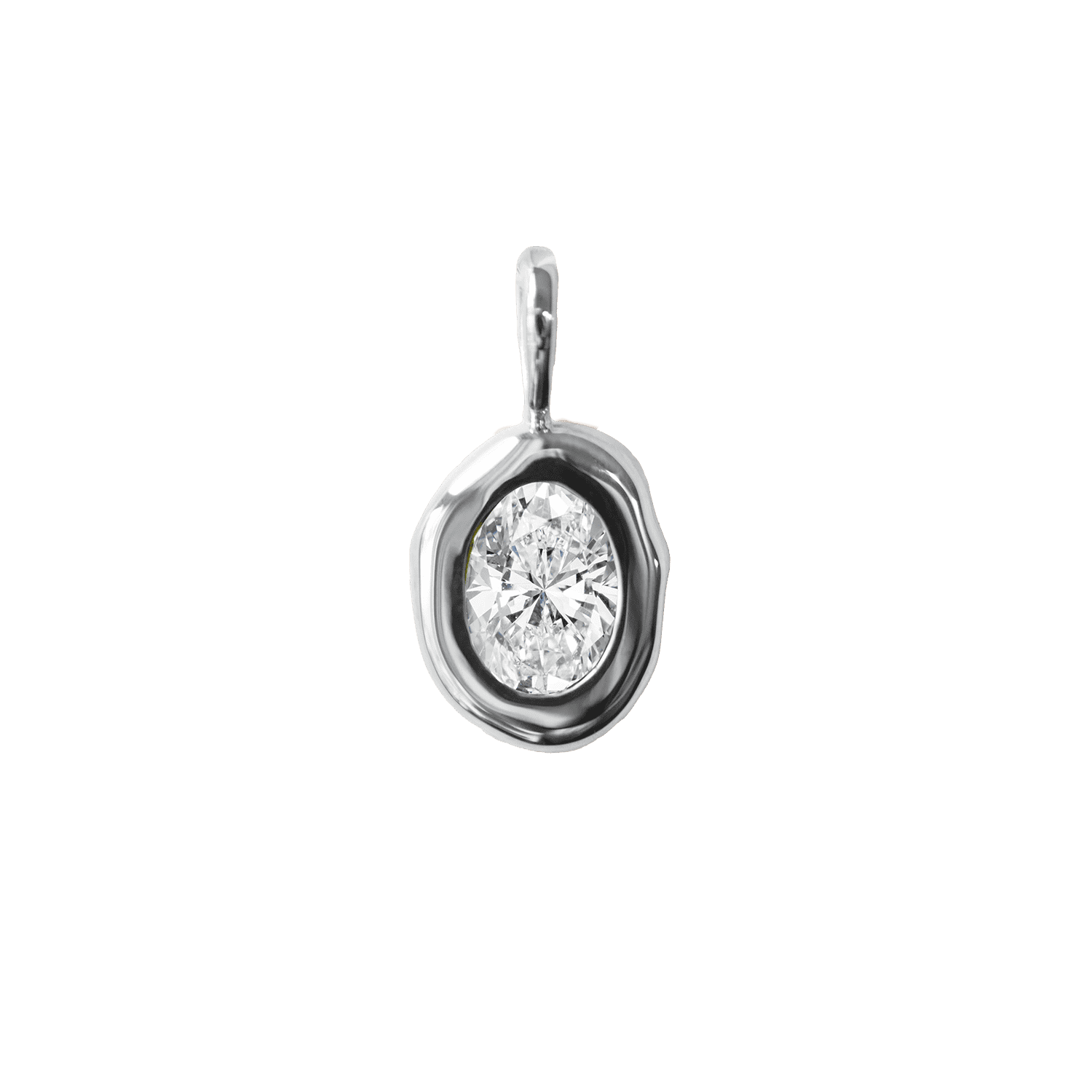 Molten Heirloom Pendant - Diamond |  Necklace - Common Era Jewelry