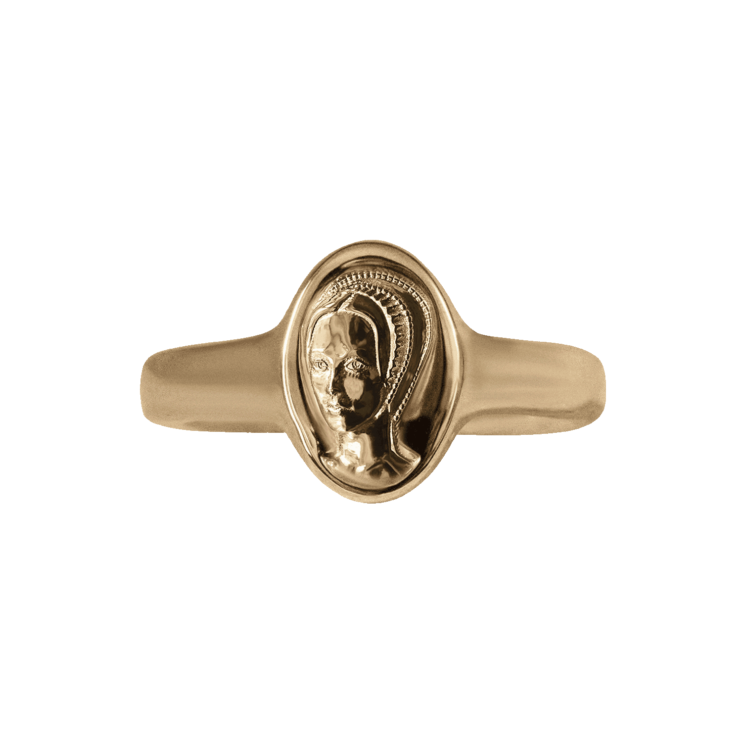 Anne Boleyn Solid Gold Signet Ring |  Rings - Common Era Jewelry
