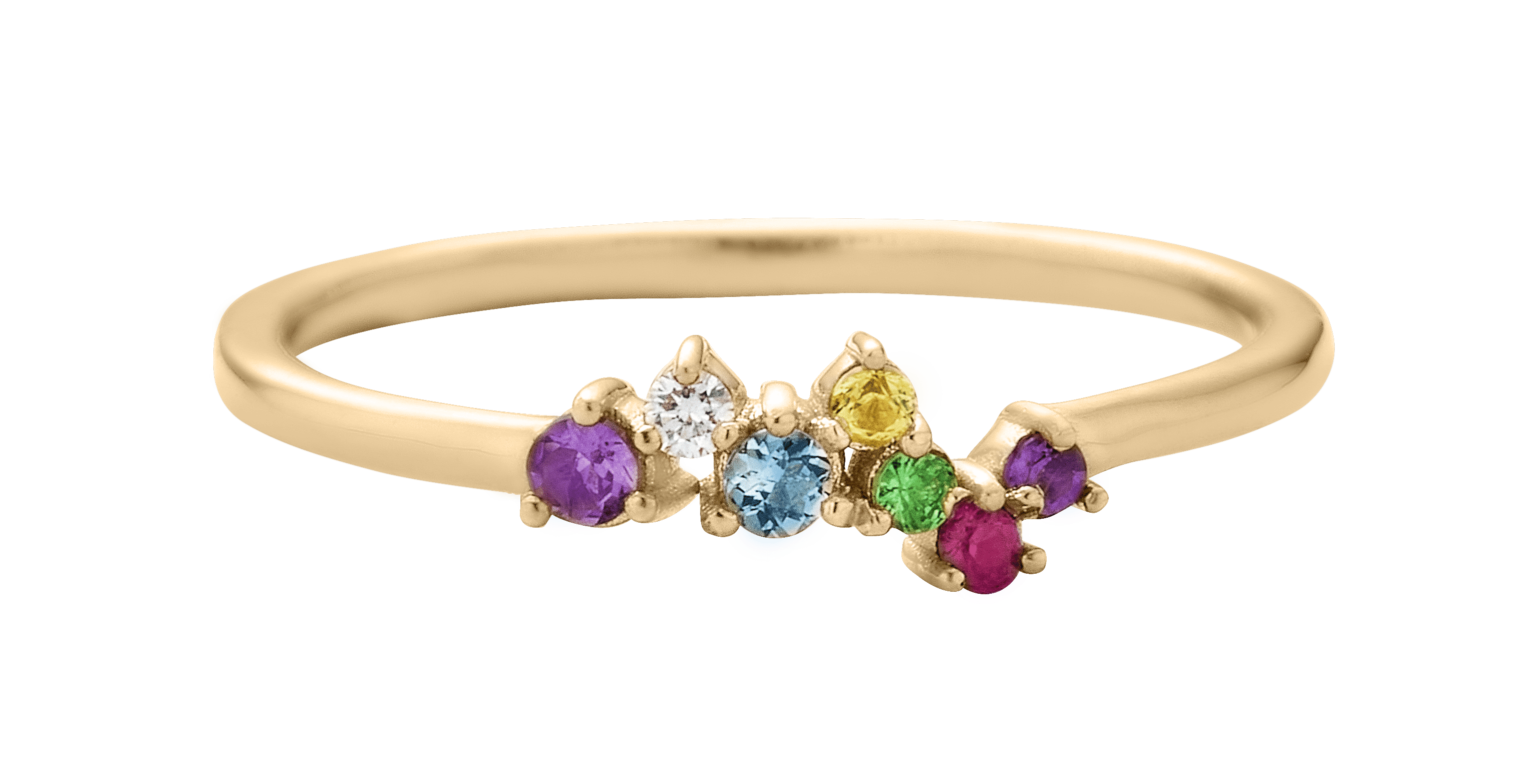 Ad Astra Acrostic Cluster Ring |  Rings - Common Era Jewelry