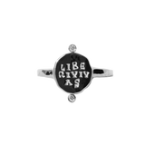 Liberi Vivas Diamond Signet Ring