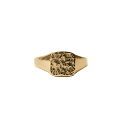 Magic Sator Square Gold Signet Ring
