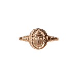 Ancient Scarab Solid Gold Ring - COMMON ERA