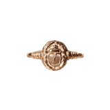 Ancient Scarab Solid Gold Ring - COMMON ERA