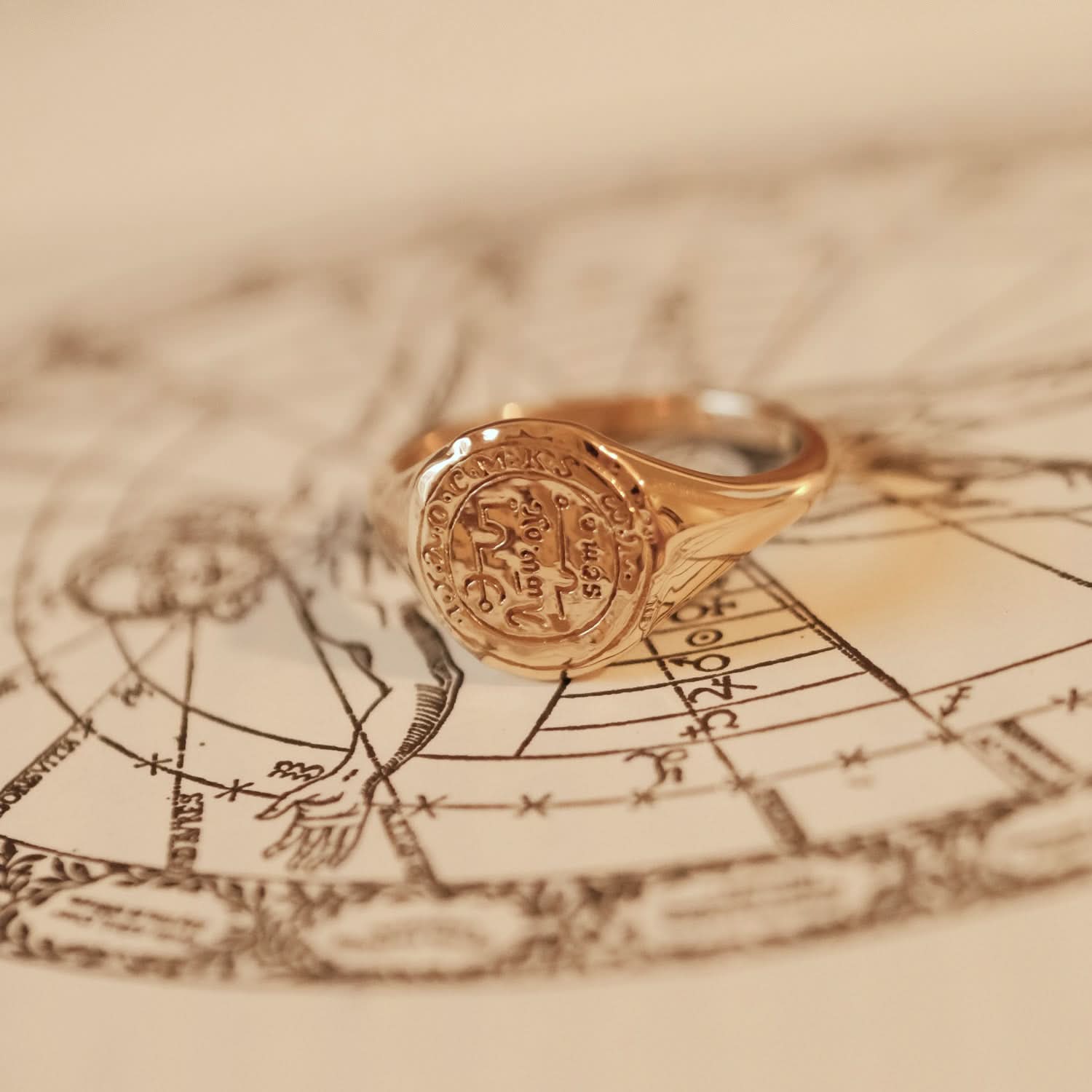 Taurus Alchemical Signet Ring | Solid Gold | Common Era Taurus Alchemical Signet Ring | Solid Gold | Common Era