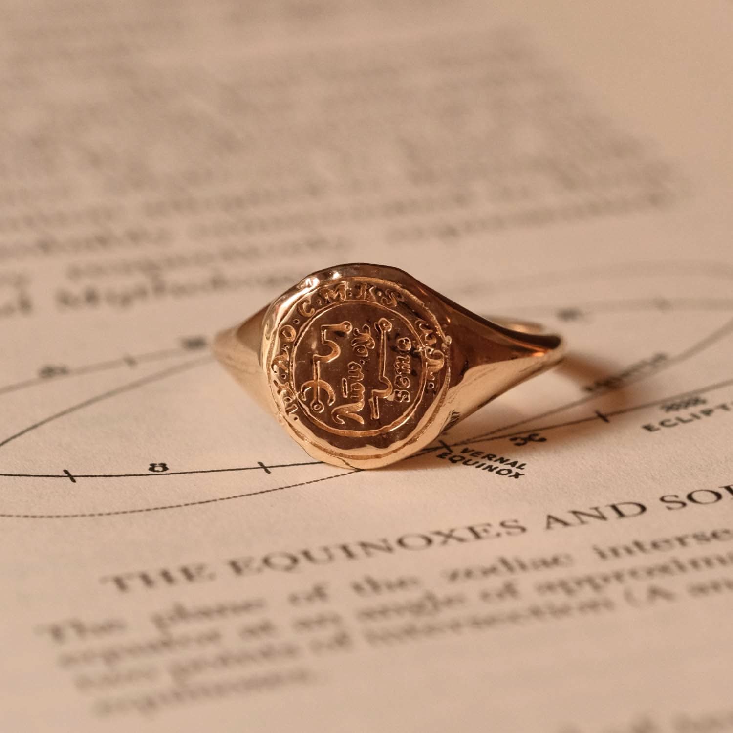 Taurus Alchemical Signet Ring | Solid Gold | Common Era Taurus Alchemical Signet Ring | Solid Gold | Common Era