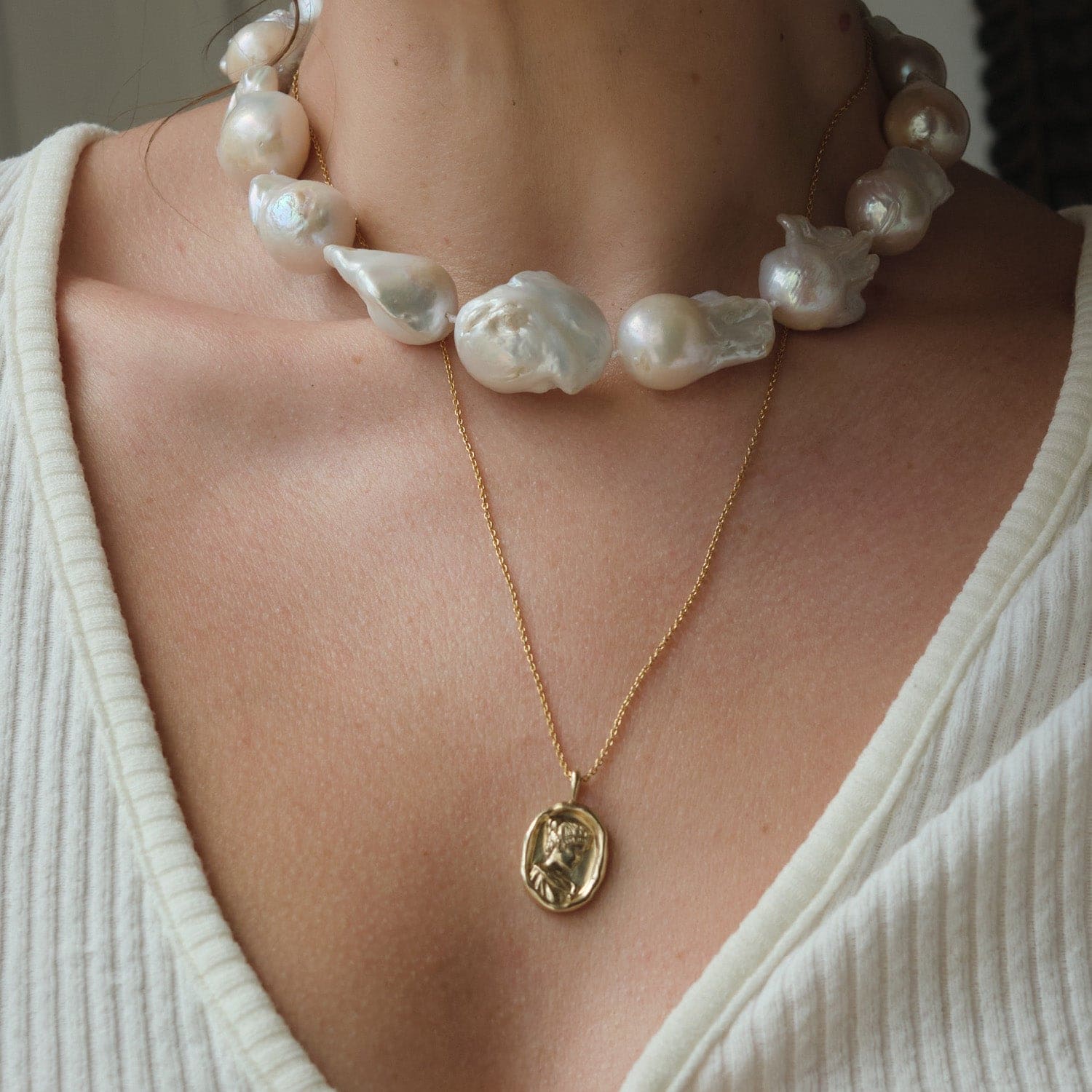 Siren Song Baroque Pearl Collar |  Necklaces - Common Era Jewelry