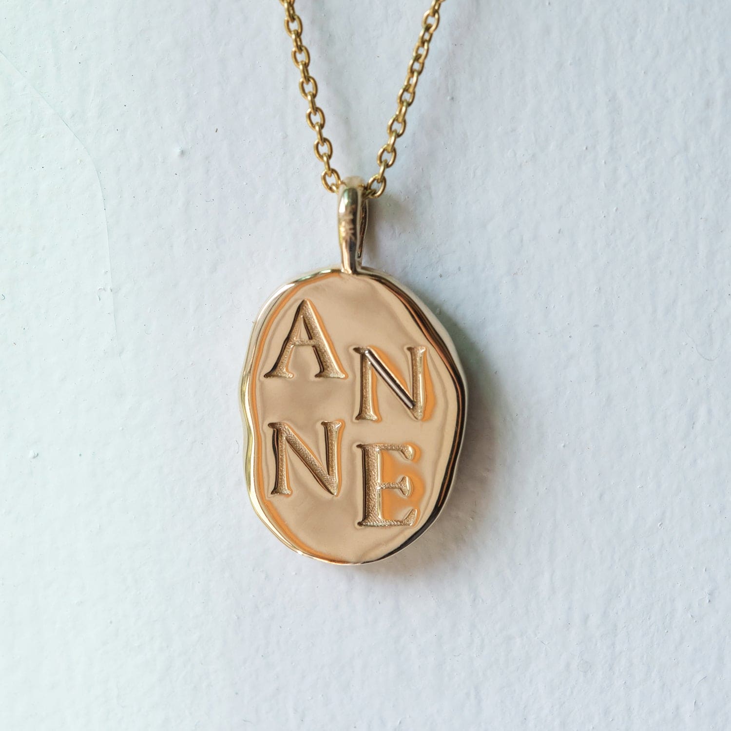 Anne Boleyn Molten Gold Pendant |  Necklaces - Common Era Jewelry