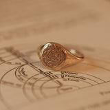 Aquarius Signet Ring