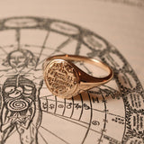 Aquarius Signet Ring