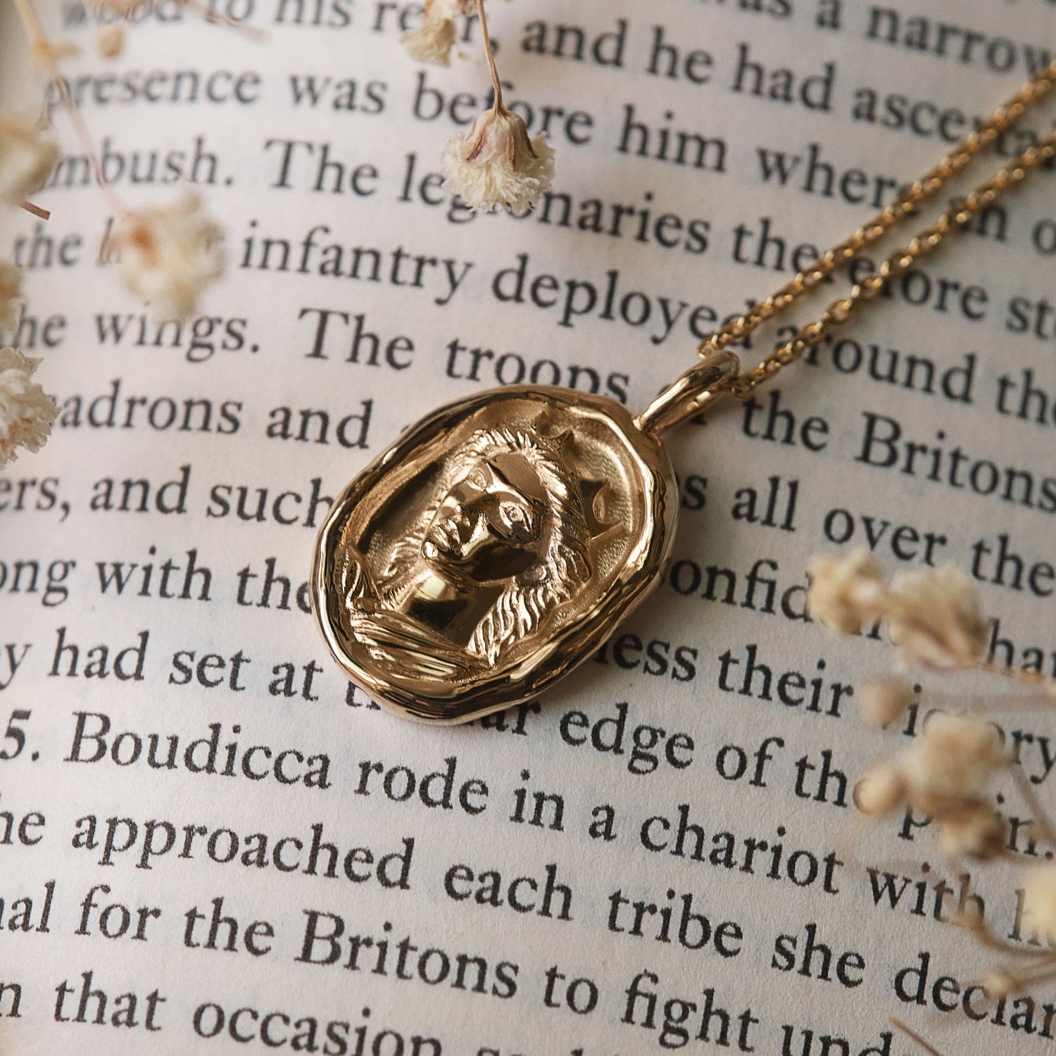 Boudica Molten Gold Pendant |  Necklaces - Common Era Jewelry