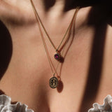 Molten Heirloom Pendant - Garnet |  Necklaces - Common Era Jewelry