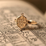 Liberi Vivas Diamond Signet Ring
