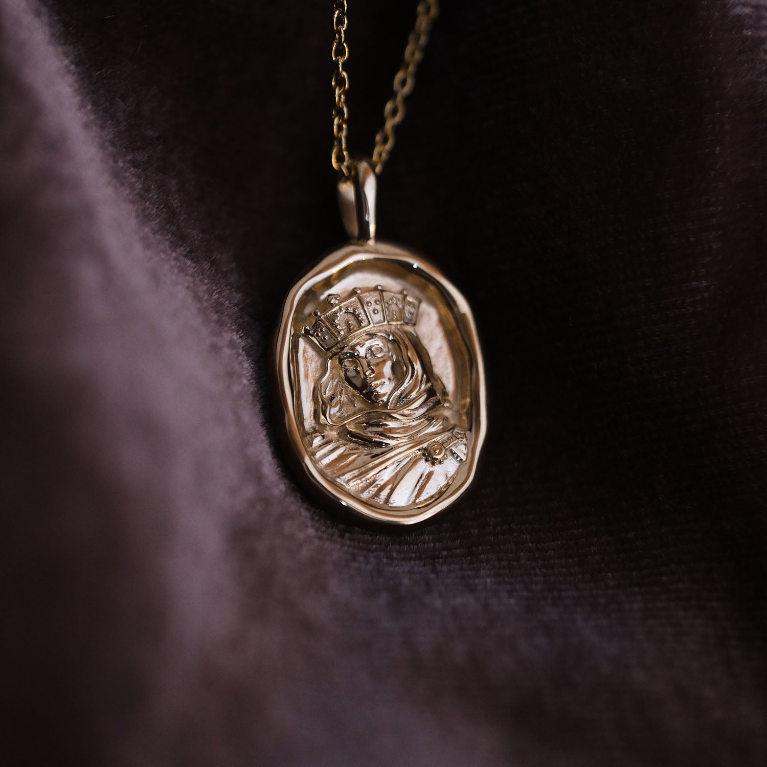 Olga of Kiev Molten Gold Pendant |  Necklaces - Common Era Jewelry