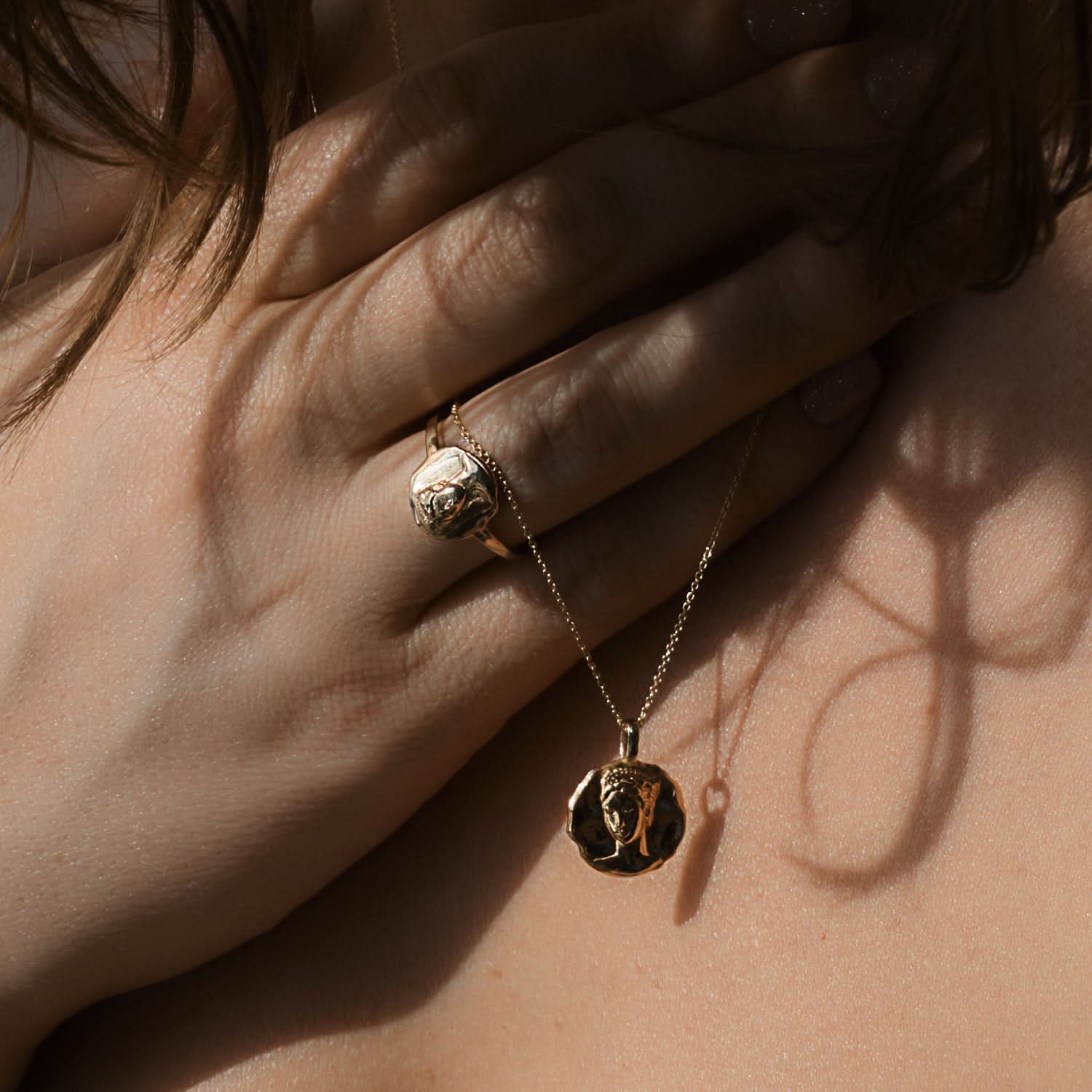 Persephone Mini Medallion - Necklaces - Common Era Jewelry