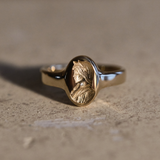 Sappho Solid Gold Signet Ring - COMMON ERA