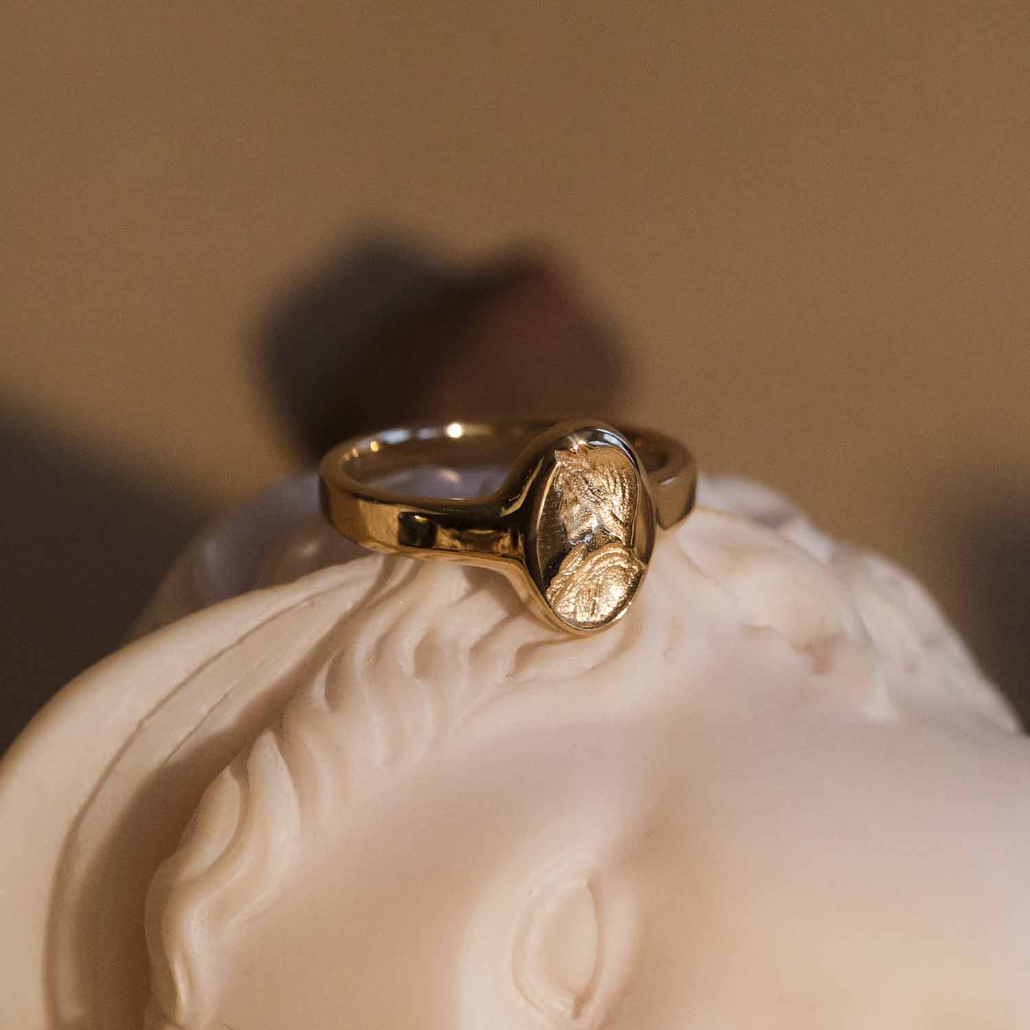 Sappho Molten Gold Signet Ring |  Rings - Common Era Jewelry