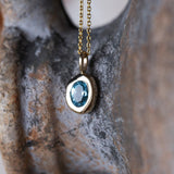 Molten Heirloom Pendant - Blue Topaz |  Necklace - Common Era Jewelry