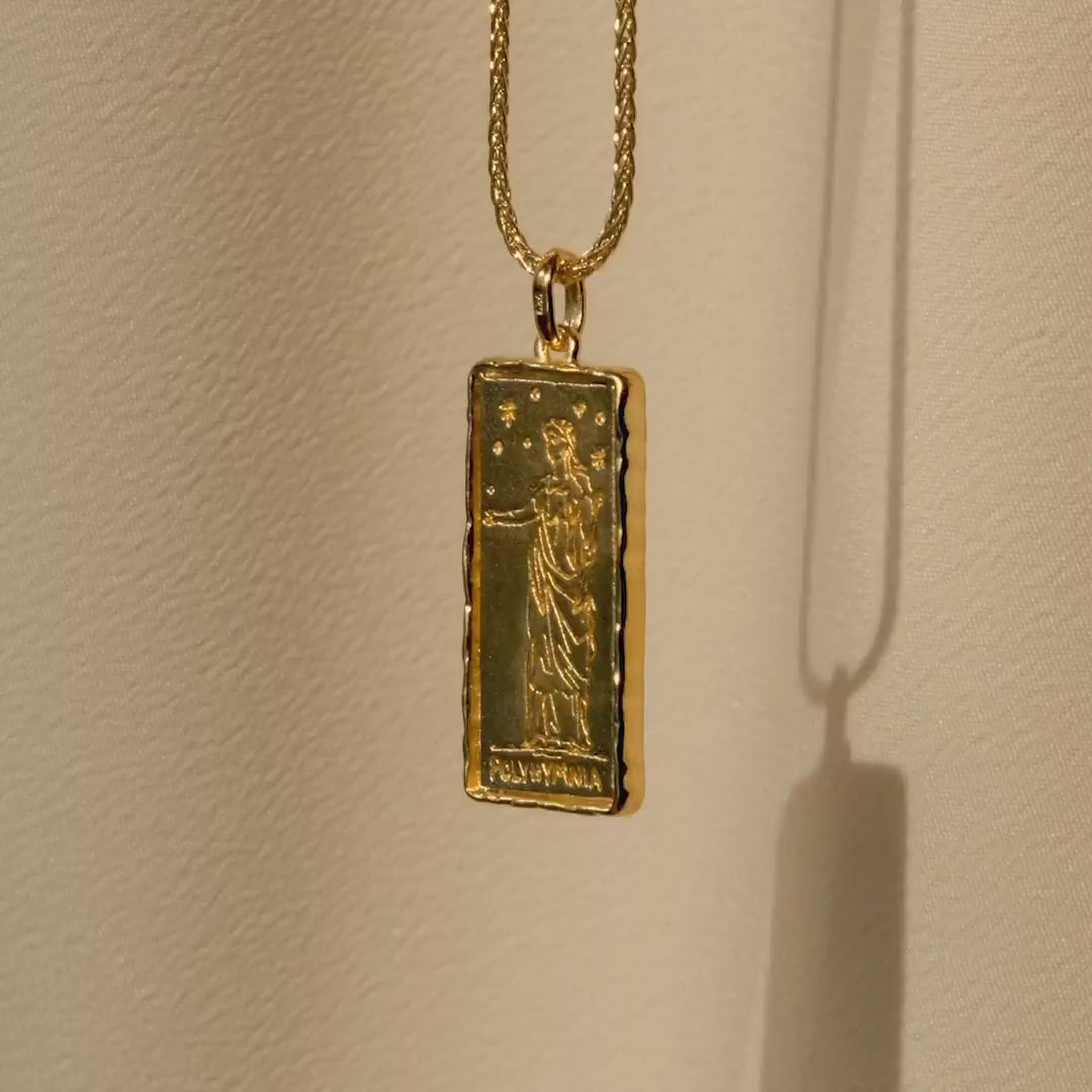 POLYHYMNIA Halskette, Göttin der heiligen Poesie, Muse, Heilige