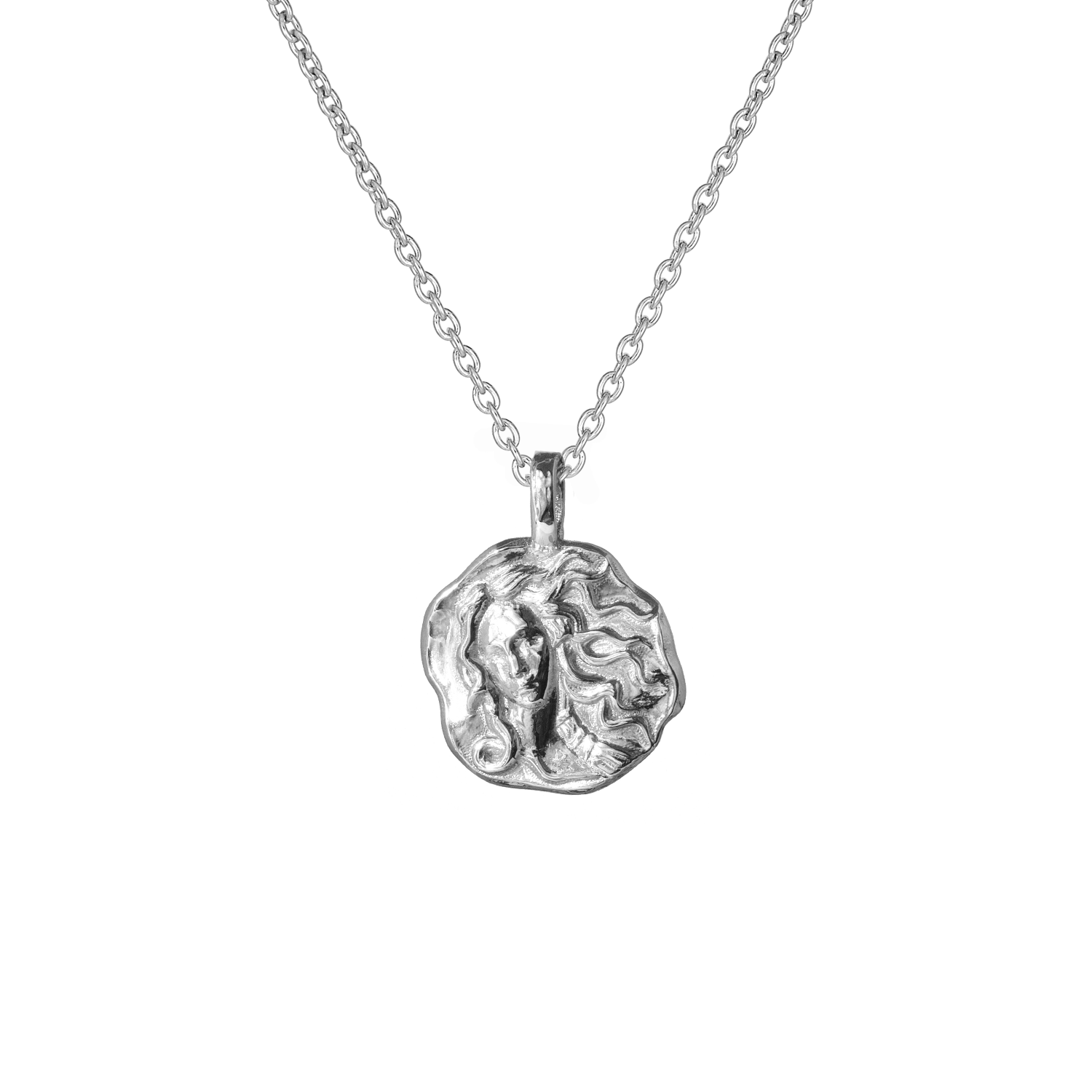 Aphrodite Molten Mini Medallion |  Necklaces - Common Era Jewelry