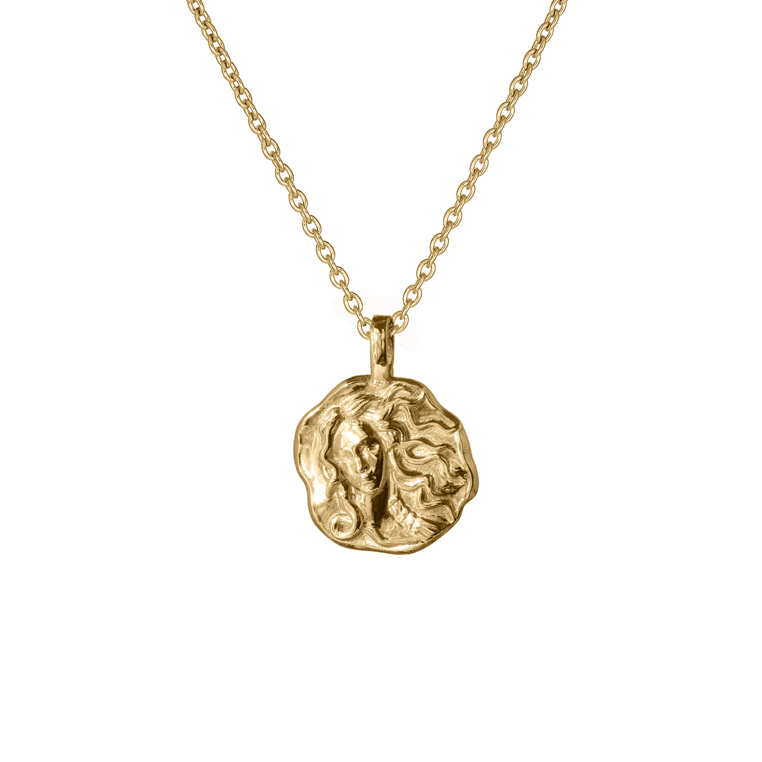 Aphrodite Molten Mini Medallion |  Necklaces - Common Era Jewelry