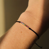 Ad Astra Rainbow String Bracelet 14k Solid Gold |  Bracelets - Common Era Jewelry
