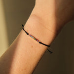 Ad Astra Rainbow String Bracelet 14k Solid Gold |  Bracelets - Common Era Jewelry