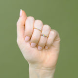 Ad Astra Dainty Acrostic Ring - Rings - Common Era Jewelry