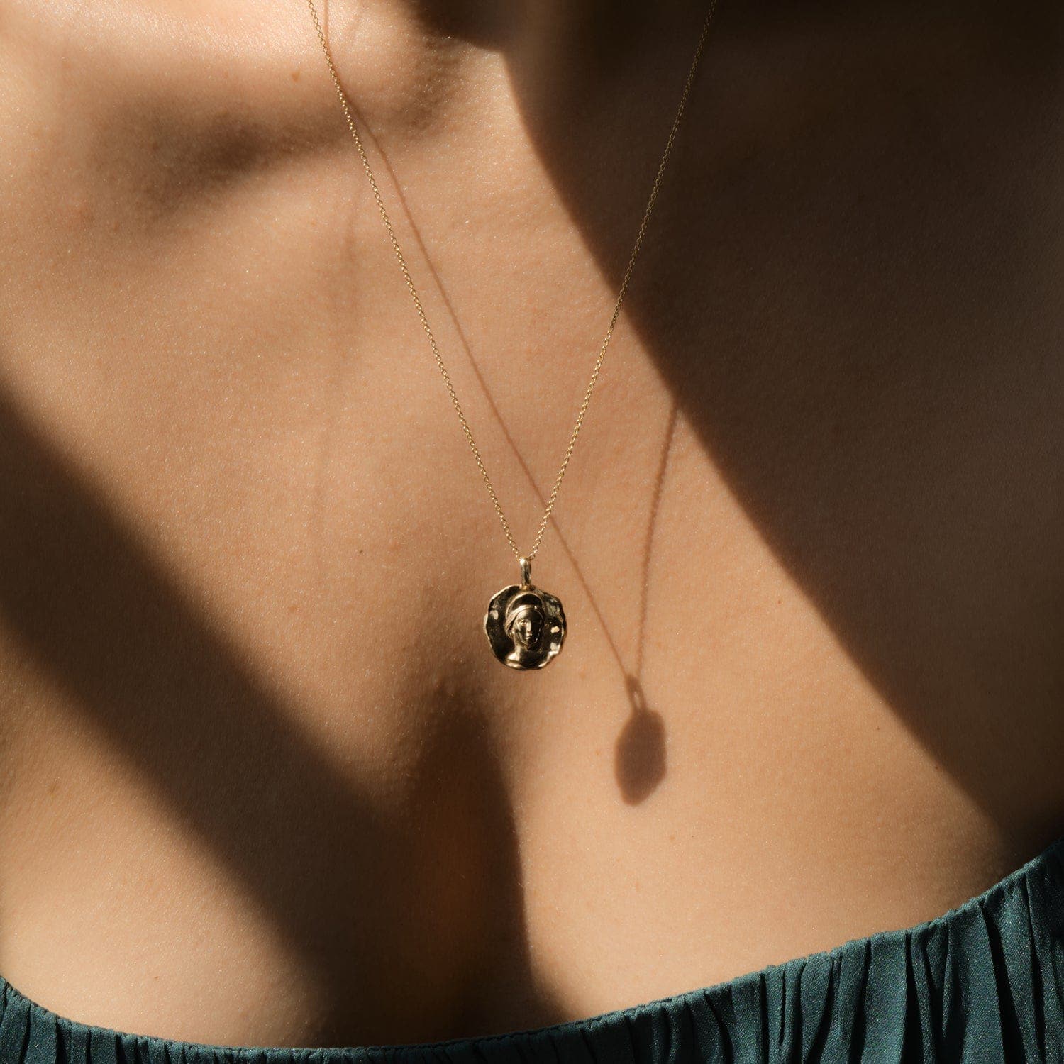 Circe Molten Mini Medallion |  Necklaces - Common Era Jewelry