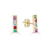 Amare Acrostic Bar Earrings |  Earrings - Common Era Jewelry