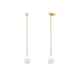 Floating Pearl and Opal Drop Earrings |  Earrings - Common Era Jewelry
