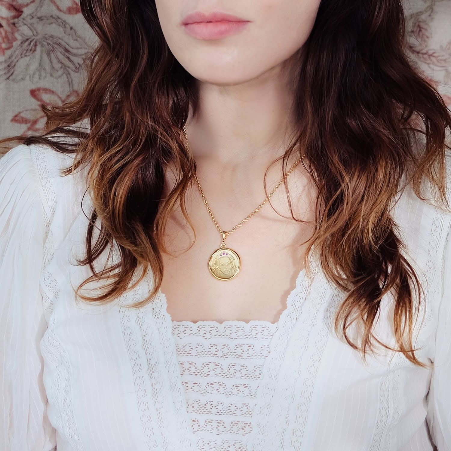 Hecate Goddess of Magic Triple Amethyst Medallion Necklace |  Necklaces - Common Era Jewelry