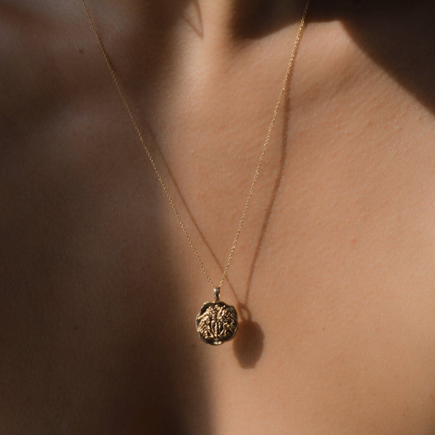 Medusa Molten Mini Medallion |  Necklaces - Common Era Jewelry