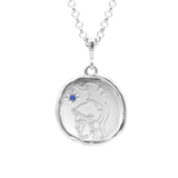 Athena Goddess of Courage Necklace with Sapphire | Silver |  Necklaces - Common Era Jewelry