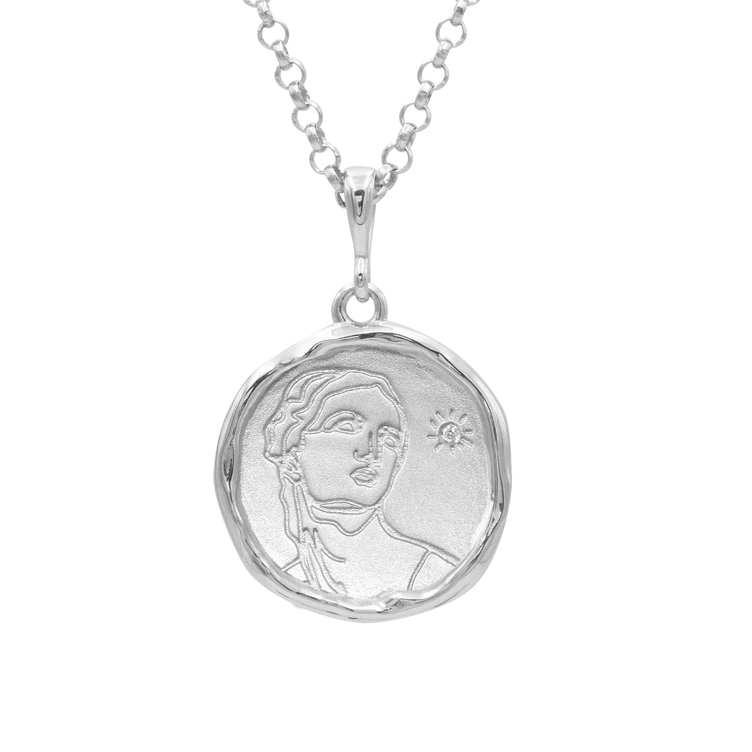 Circe Demi-Goddess of Witchcraft Necklace with Diamond | Silver |  Necklaces - Common Era Jewelry