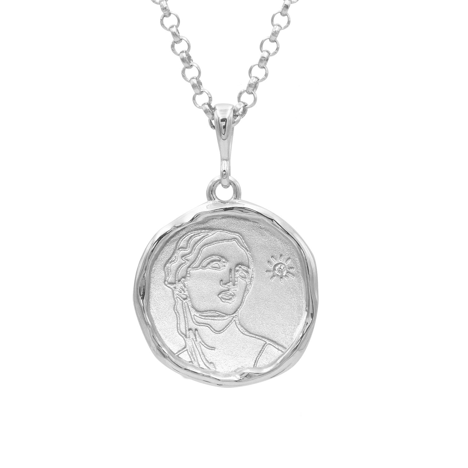 Circe Demi-Goddess of Witchcraft Necklace with Diamond | Silver |  Necklaces - Common Era Jewelry