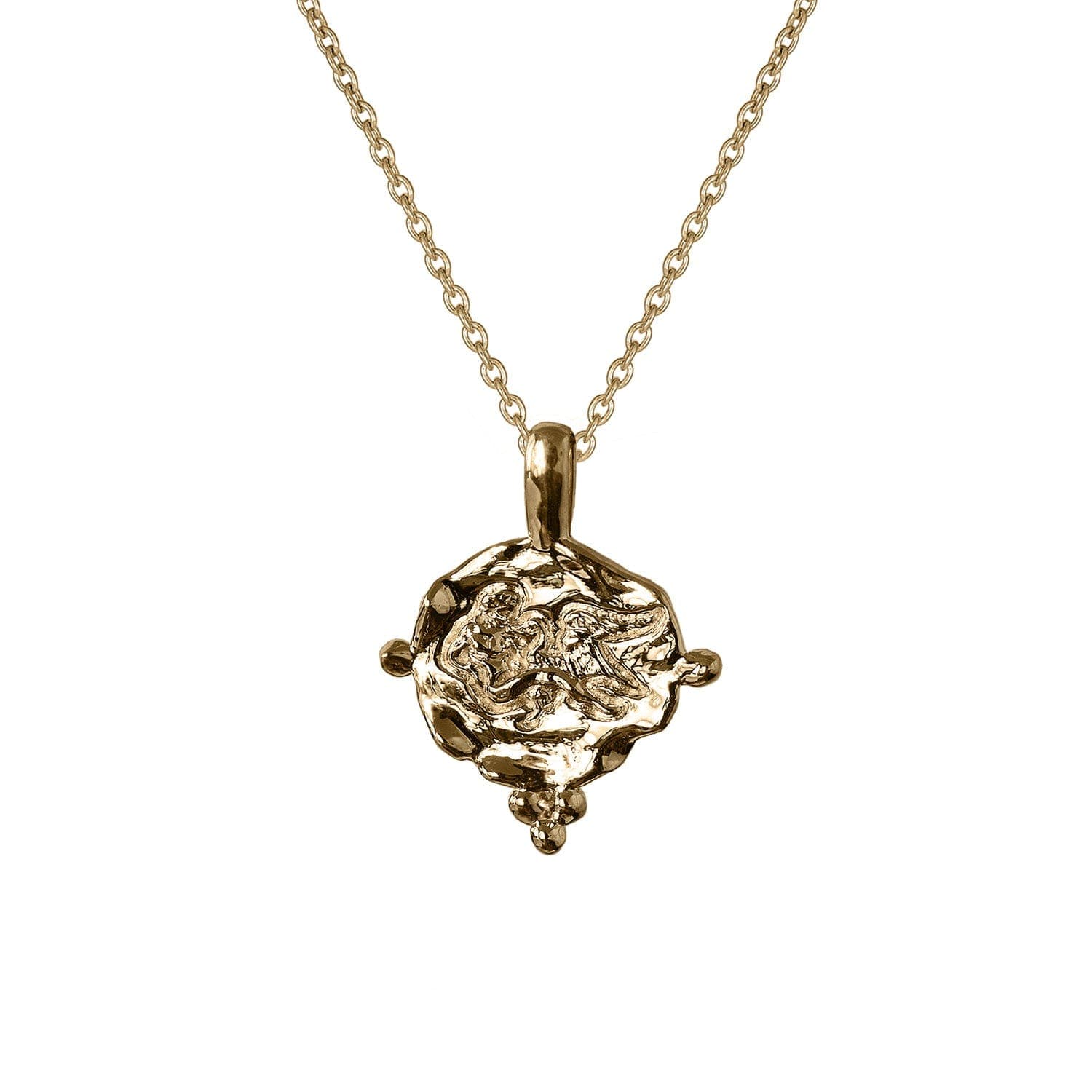 Art Nouveau 14ct Gold and Opal Pendant On 18ct Gold Art Nouveau Chain  (923N) | The Antique Jewellery Company