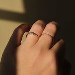 Ad Astra Rainbow Cluster Ring 14k Solid Gold |  Rings - Common Era Jewelry