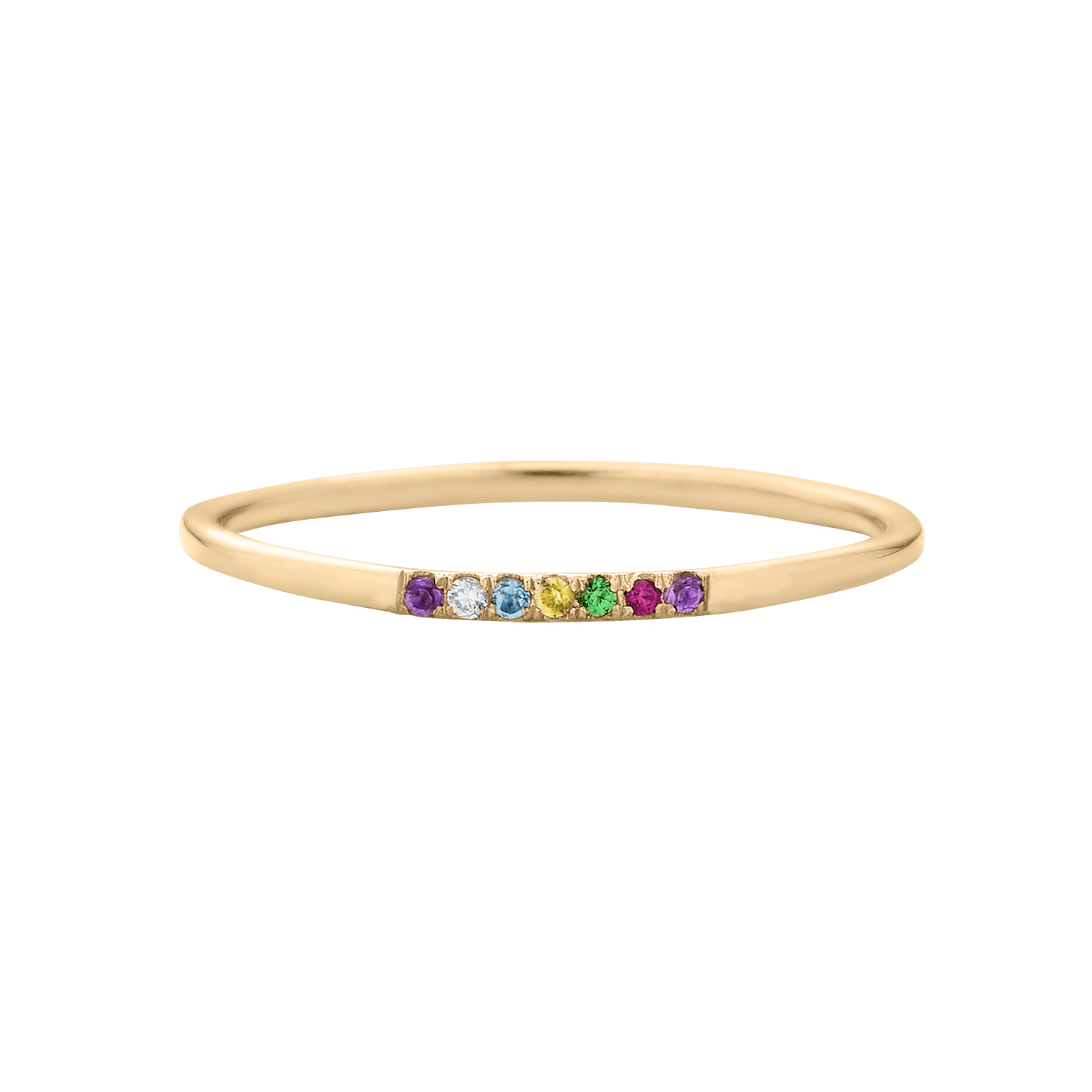 Ad Astra Dainty Acrostic Ring - Rings - Common Era Jewelry