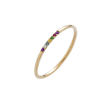 Ad Astra Dainty Acrostic Ring - Rings - Common Era Jewelry