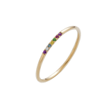Ad Astra Dainty Acrostic Ring - Rings - Common Era Jewelry