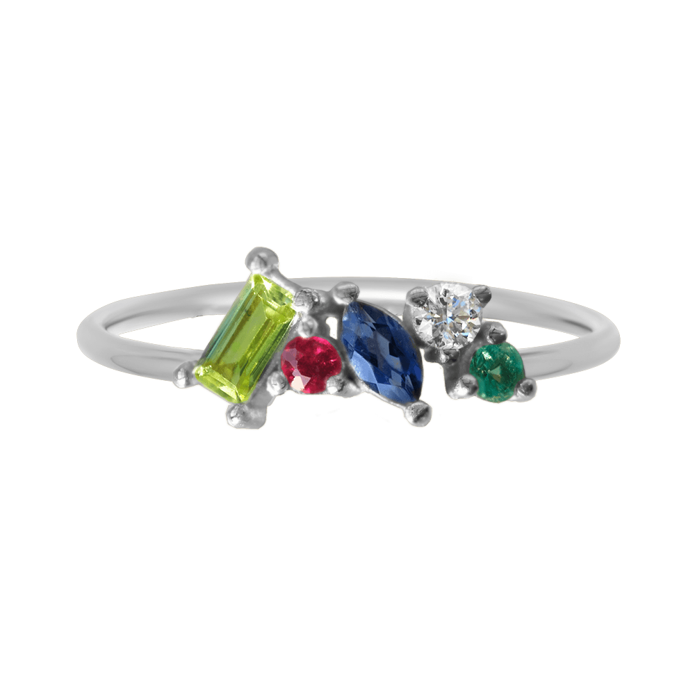 PRIDE Acrostic Cluster Ring |  Rings - Common Era Jewelry