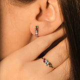 Amare Secret Message Bar Earrings |  Earrings - Common Era Jewelry