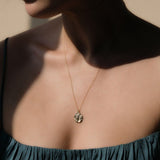 Aphrodite Molten Mini Medallion |  Necklaces - Common Era Jewelry