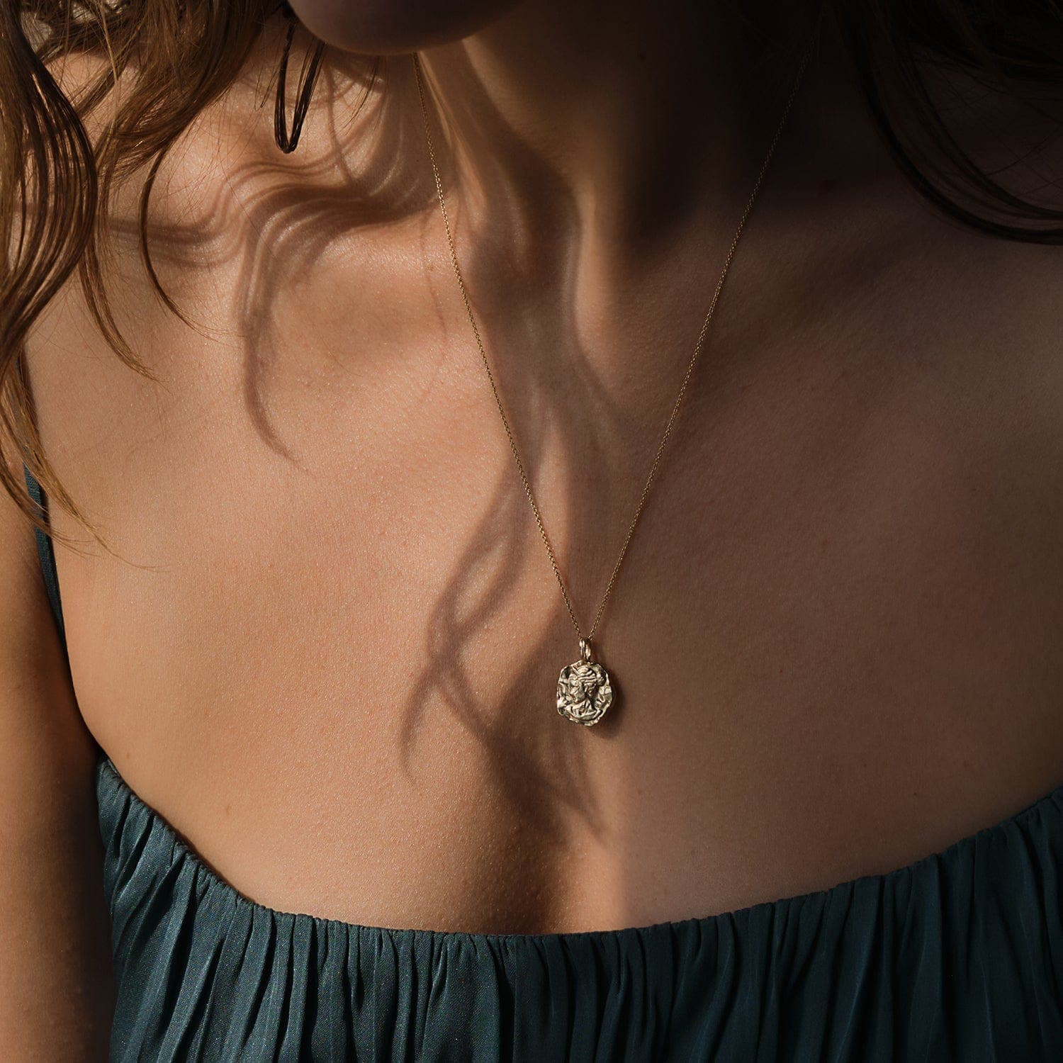 Artemis Molten Mini Medallion |  Necklaces - Common Era Jewelry