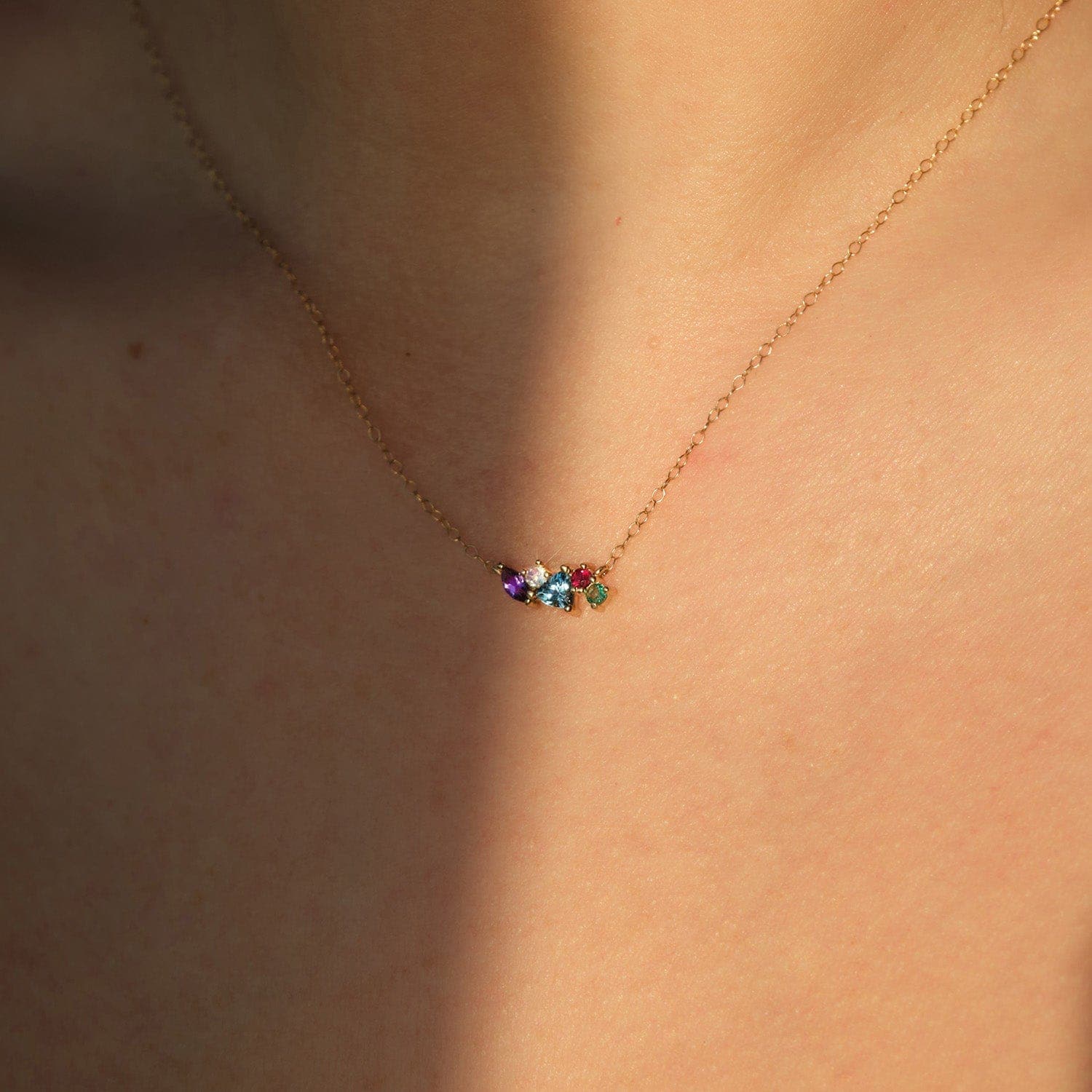 Amare Secret Message Cluster Necklace |  Necklaces - Common Era Jewelry