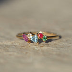 Amare Secret Message Cluster Ring |  Rings - Common Era Jewelry
