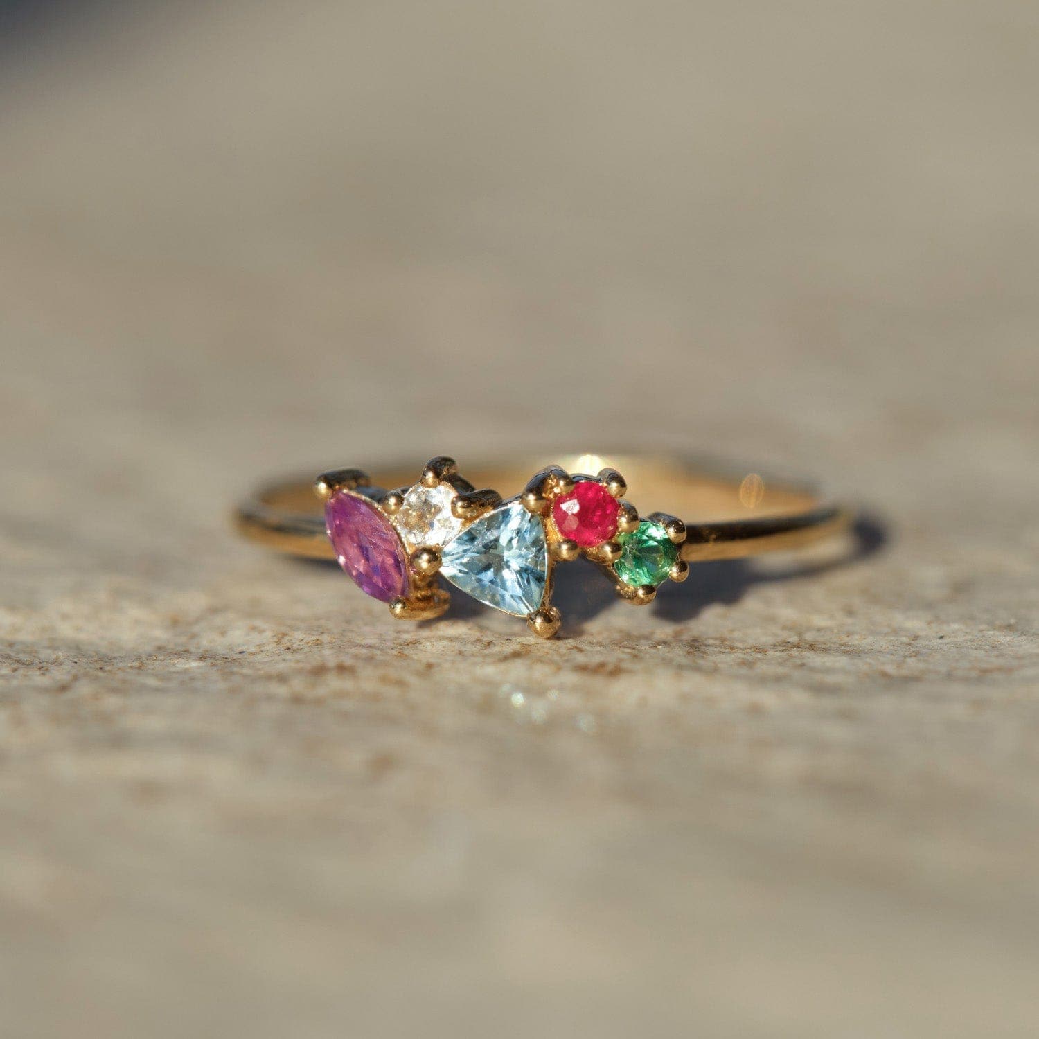 Amare Secret Message Cluster Ring |  Rings - Common Era Jewelry