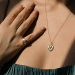 Gaia Molten Mini Medallion |  Necklaces - Common Era Jewelry