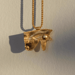 Eye of Horus Gold Talisman Necklace |  Necklaces - Common Era Jewelry